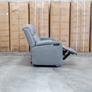 Portside Three Seat Dual-Electric Recliner Lounge - Shadow