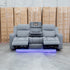 The Portside Three Seat Dual-Electric Recliner Lounge - Shadow