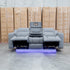 The Portside Three Seat Dual-Electric Recliner Lounge - Shadow