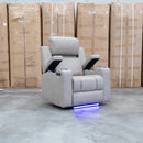 Portside Dual-Electric Single Recliner - Almond