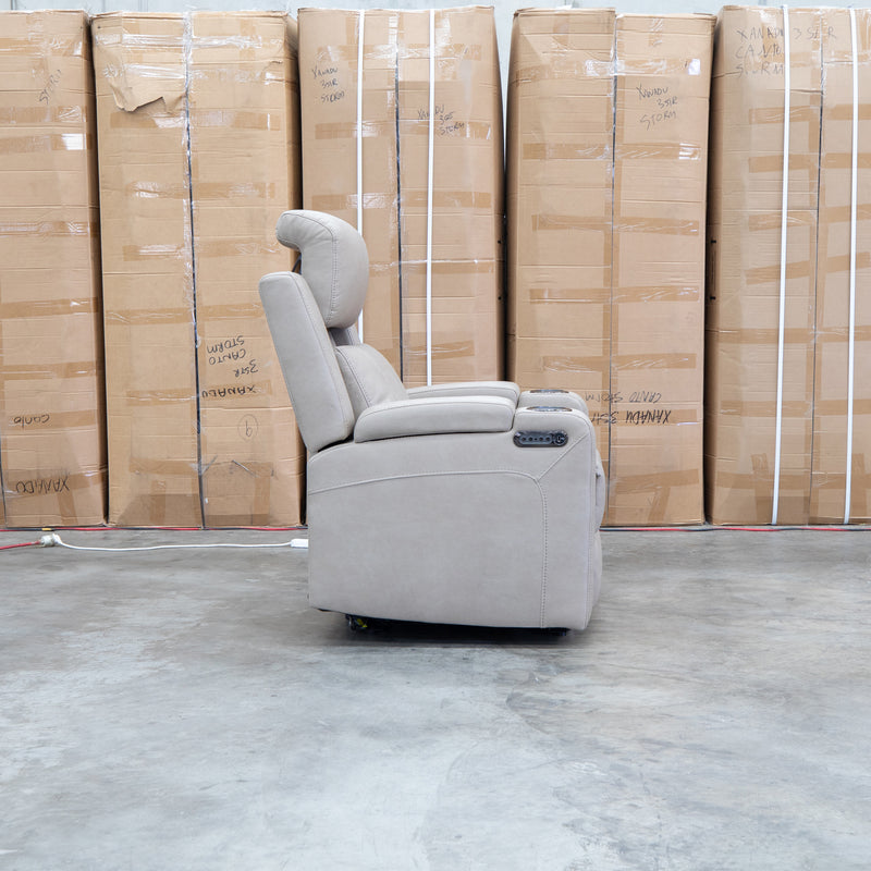 The Portside Dual-Electric Single Recliner - Almond