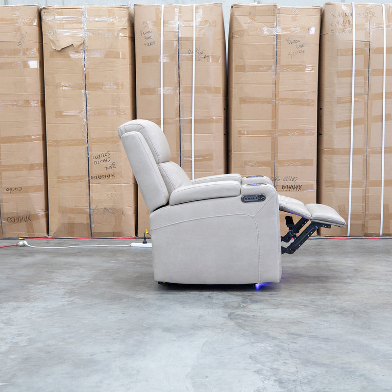The Portside Dual-Electric Single Recliner - Almond
