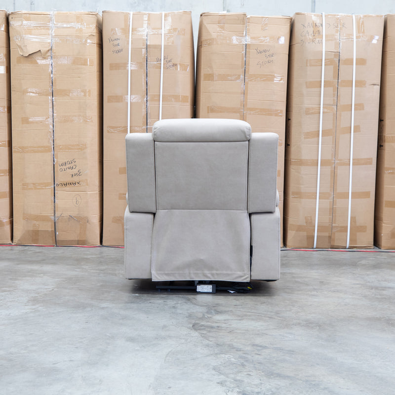 The Portside Dual-Electric Single Recliner - Almond