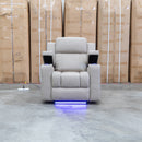 Portside Dual-Electric Single Recliner - Almond