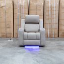 Portside Dual-Electric Single Recliner - Almond