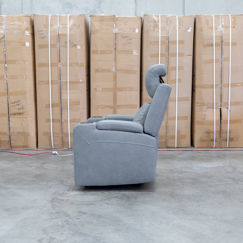 The Portside Dual-Electric Single Recliner - Shadow