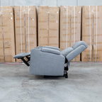 The Portside Dual-Electric Single Recliner - Shadow available to purchase from Warehouse Furniture Clearance at our next sale event.