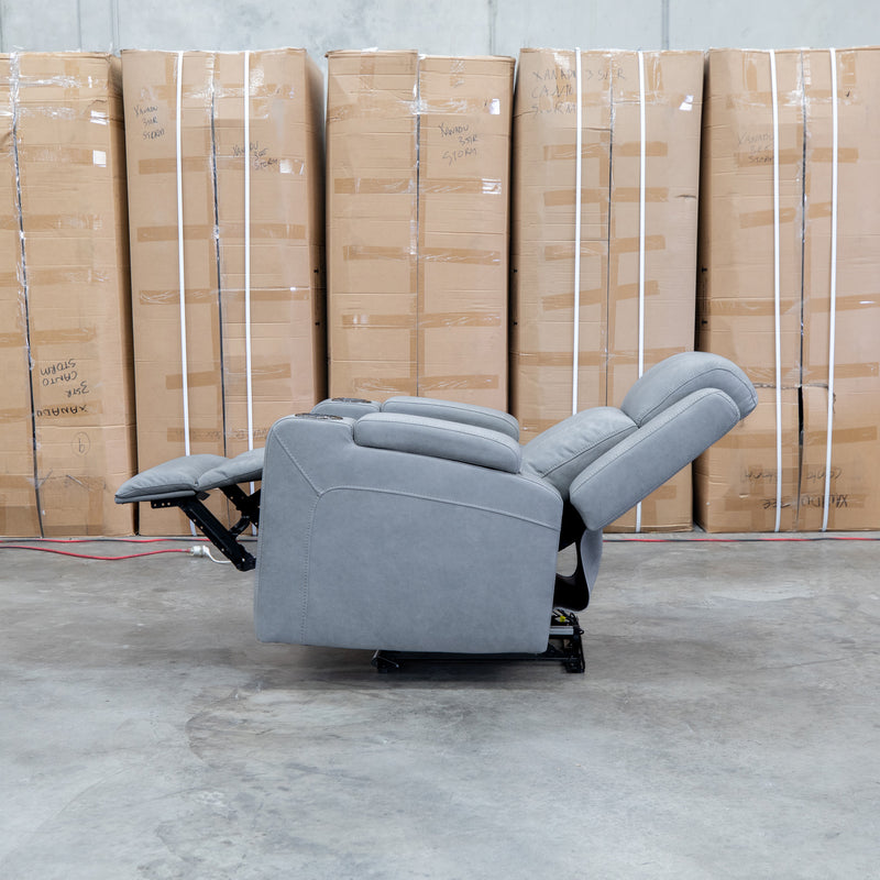 The Portside Dual-Electric Single Recliner - Shadow