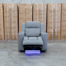 Portside Dual-Electric Single Recliner - Shadow