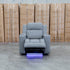 The Portside Dual-Electric Single Recliner - Shadow