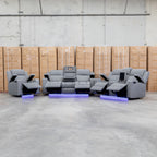 The Portside Dual-Electric Single Recliner - Shadow available to purchase from Warehouse Furniture Clearance at our next sale event.