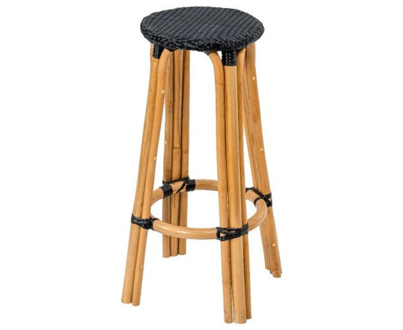 Positano Synthetic Rattan Bistro Counter Stool Black WI27