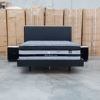 The Province King Bed - Black & White Jazz Top available to purchase from Warehouse Furniture Clearance at our next sale event.