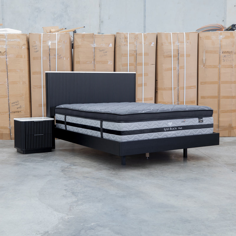 The Province Queen Bed - Black & White Jazz Top