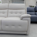 The RS-13110-UK Fixed 2 seat leather sofa - Frost - Floor Stock available to purchase from Warehouse Furniture Clearance at our next sale event.