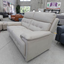 The RS-13110-UK Fixed 2 seat leather sofa - Frost - Floor Stock available to purchase from Warehouse Furniture Clearance at our next sale event.