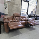 The RS-13239 3 seat electric leather recliner suite - Hazelnut - Floor Stock available to purchase from Warehouse Furniture Clearance at our next sale event.