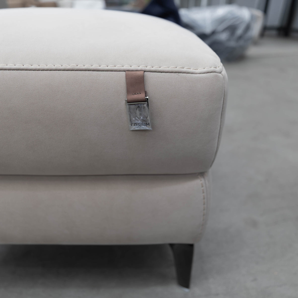 The RS-13250-PR Square ottoman - Light Khaki - Floor Stock available to purchase from Warehouse Furniture Clearance at our next sale event.