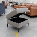 The RS-13250-PR Square ottoman - Light Khaki - Floor Stock available to purchase from Warehouse Furniture Clearance at our next sale event.