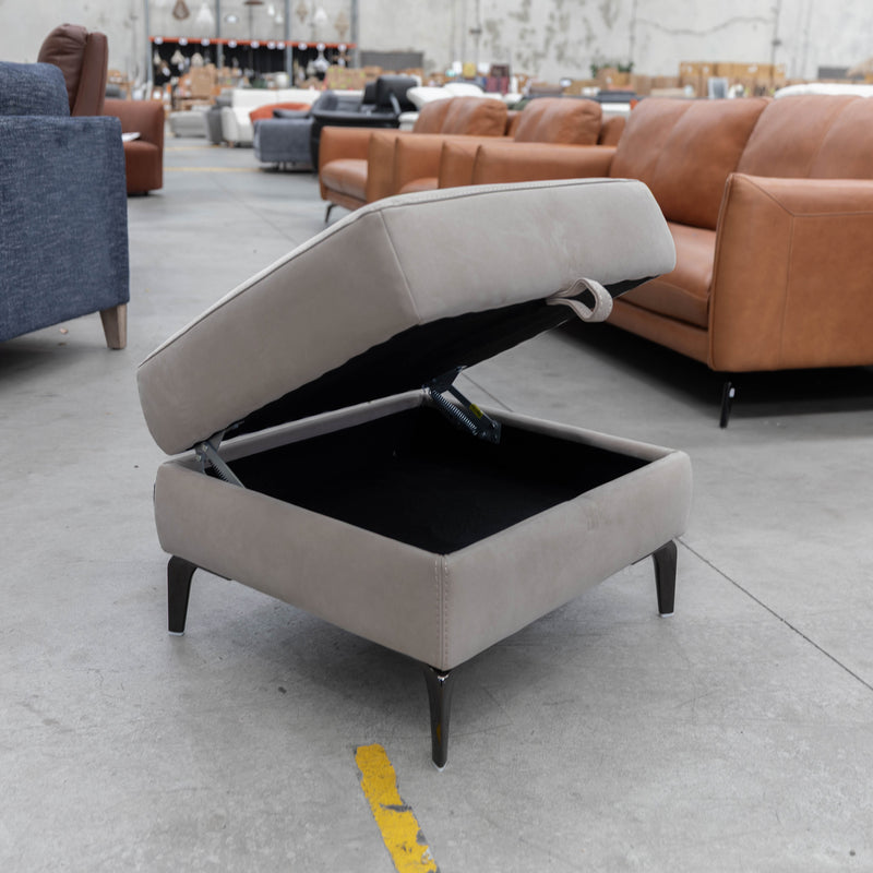 The RS-13250-PR Square ottoman - Light Khaki - Floor Stock available to purchase from Warehouse Furniture Clearance at our next sale event.