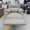 The RS-9495-PR Single leather dual motor recliner - Silver Grey - Floor Stock available to purchase from Warehouse Furniture Clearance at our next sale event.