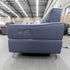 The RS-A0581-PRUKY 2 seat leather dual motor recliner suite - Ocean Blue - Floor Stock