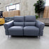 The RS-A0581-PRUKY 2 seat leather dual motor recliner suite - Ocean Blue - Floor Stock