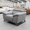 The RS-B0296 Single electric recliner - Silver Grey - Floor Stock available to purchase from Warehouse Furniture Clearance at our next sale event.