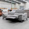 The RS-B0336-PR 2.5 seat dual motor electric recliner lounge - Silver Grey - Floor Stock available to purchase from Warehouse Furniture Clearance at our next sale event.