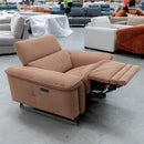The RS-B0422-PR Dual motor single recliner - Rust - Floor Stock available to purchase from Warehouse Furniture Clearance at our next sale event.