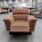 The RS-B0422-PR Dual motor single recliner - Rust - Floor Stock available to purchase from Warehouse Furniture Clearance at our next sale event.