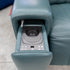 The RSHU-13250-PR Single dual motor leather theatre recliner - Green - Floor Stock
