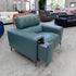 The RSHU-13250-PR Single dual motor leather theatre recliner - Green - Floor Stock
