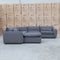 The Ravello Corner Lounge with Ottoman - Graphite available to purchase from Warehouse Furniture Clearance at our next sale event.