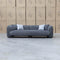 The Raven Curved Four Seat Sofa - Charcoal available to purchase from Warehouse Furniture Clearance at our next sale event.
