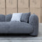 The Raven Curved Three Seat Sofa - Charcoal available to purchase from Warehouse Furniture Clearance at our next sale event.