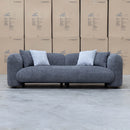 The Raven Curved Three Seat Sofa - Charcoal available to purchase from Warehouse Furniture Clearance at our next sale event.