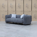 The Raven Curved Three Seat Sofa - Charcoal available to purchase from Warehouse Furniture Clearance at our next sale event.