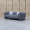 The Raven Curved Three Seat Sofa - Charcoal available to purchase from Warehouse Furniture Clearance at our next sale event.