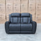 The Lauria Leather Two Seat Triple Motor Recliner Lounge with Air Massager - Black available to purchase from Warehouse Furniture Clearance at our next sale event.