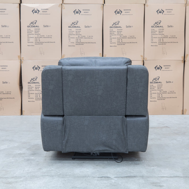 The Connor Triple Motor Electric Recliner - Graphite available to purchase from Warehouse Furniture Clearance at our next sale event.