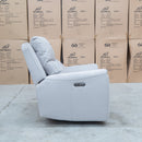 The Connor Triple Motor Electric Recliner - Light Grey available to purchase from Warehouse Furniture Clearance at our next sale event.
