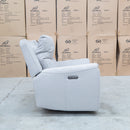 The Connor Triple Motor Electric Recliner - Light Grey available to purchase from Warehouse Furniture Clearance at our next sale event.