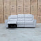 The Connor Three Seat Single Motor Electric Recliner Lounge - Light Grey available to purchase from Warehouse Furniture Clearance at our next sale event.