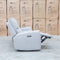 The Connor Three Seat Single Motor Electric Recliner Lounge - Light Grey available to purchase from Warehouse Furniture Clearance at our next sale event.