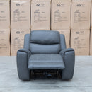 The Connor Triple Motor Electric Recliner - Graphite available to purchase from Warehouse Furniture Clearance at our next sale event.