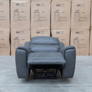 The Connor Triple Motor Electric Recliner - Graphite available to purchase from Warehouse Furniture Clearance at our next sale event.