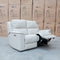 The Seattle Leather Two Seat Triple Motor Recliner Lounge - Beige available to purchase from Warehouse Furniture Clearance at our next sale event.