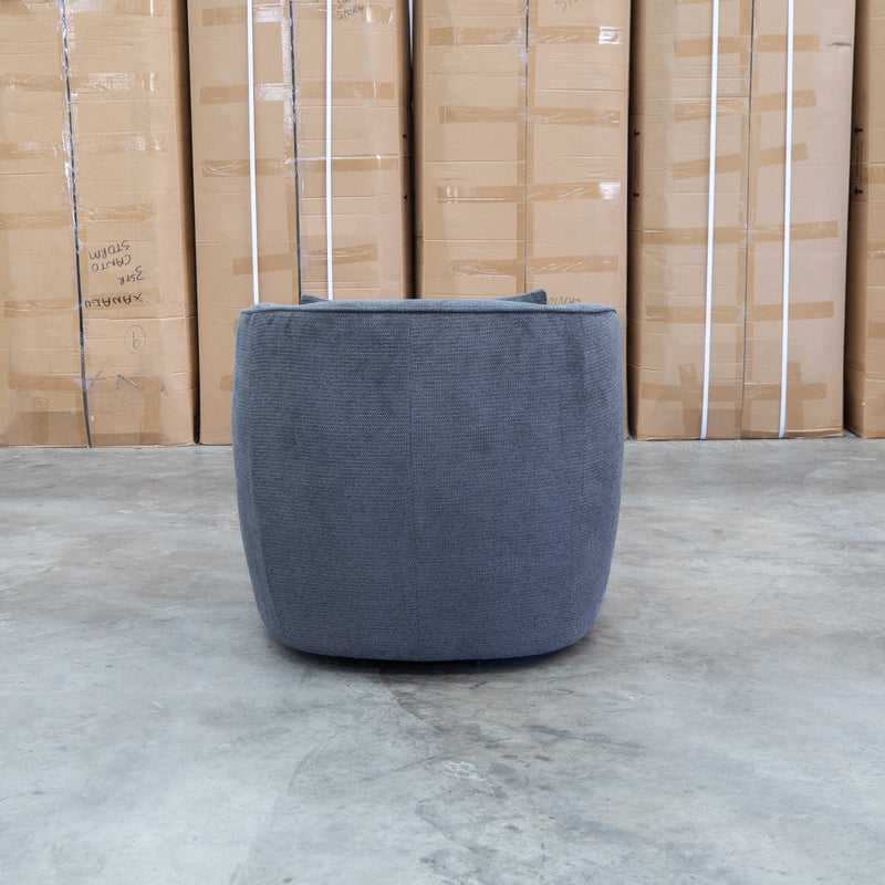 The Regis Swivel Chair - Carbon