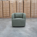 The Regis Swivel Chair - Olive - PRE ORDER Available After 5th November available to purchase from Warehouse Furniture Clearance at our next sale event.